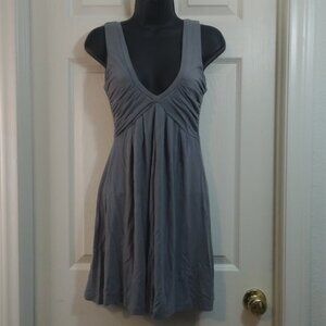 Women's Pure Rebel Gray V-Neck Flowy Dress Size Small GUC #0428